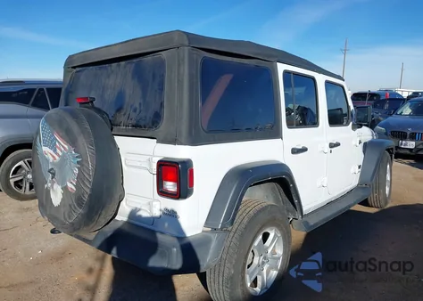 2022 Jeep Wrangler Unlimited Sport S 4X4 z USA, uszkodzony, nr VIN 1C4HJXDN3NW194168